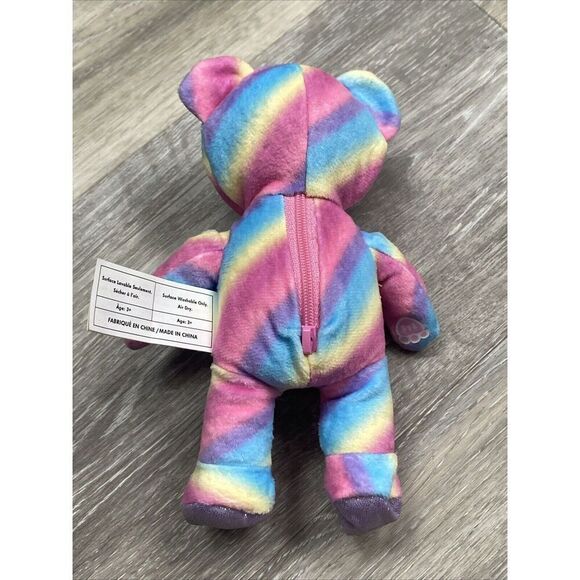 Build A Bear Small Rainbow Bear  Plush Stuffed Animal - Picture 5 of 6